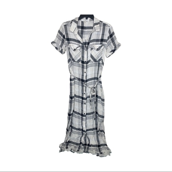 Anthropologie Dresses & Skirts - ANTHROPOLOGIE CLOTH & STONE Hannah Midi Shirtdress Size Small Multicolor